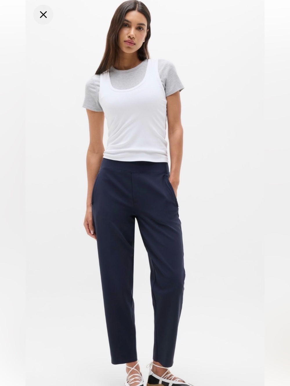 New Athleta High Rise Navy Endless Pants Ladies Size 10